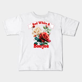 Red White & Boujee Kids T-Shirt